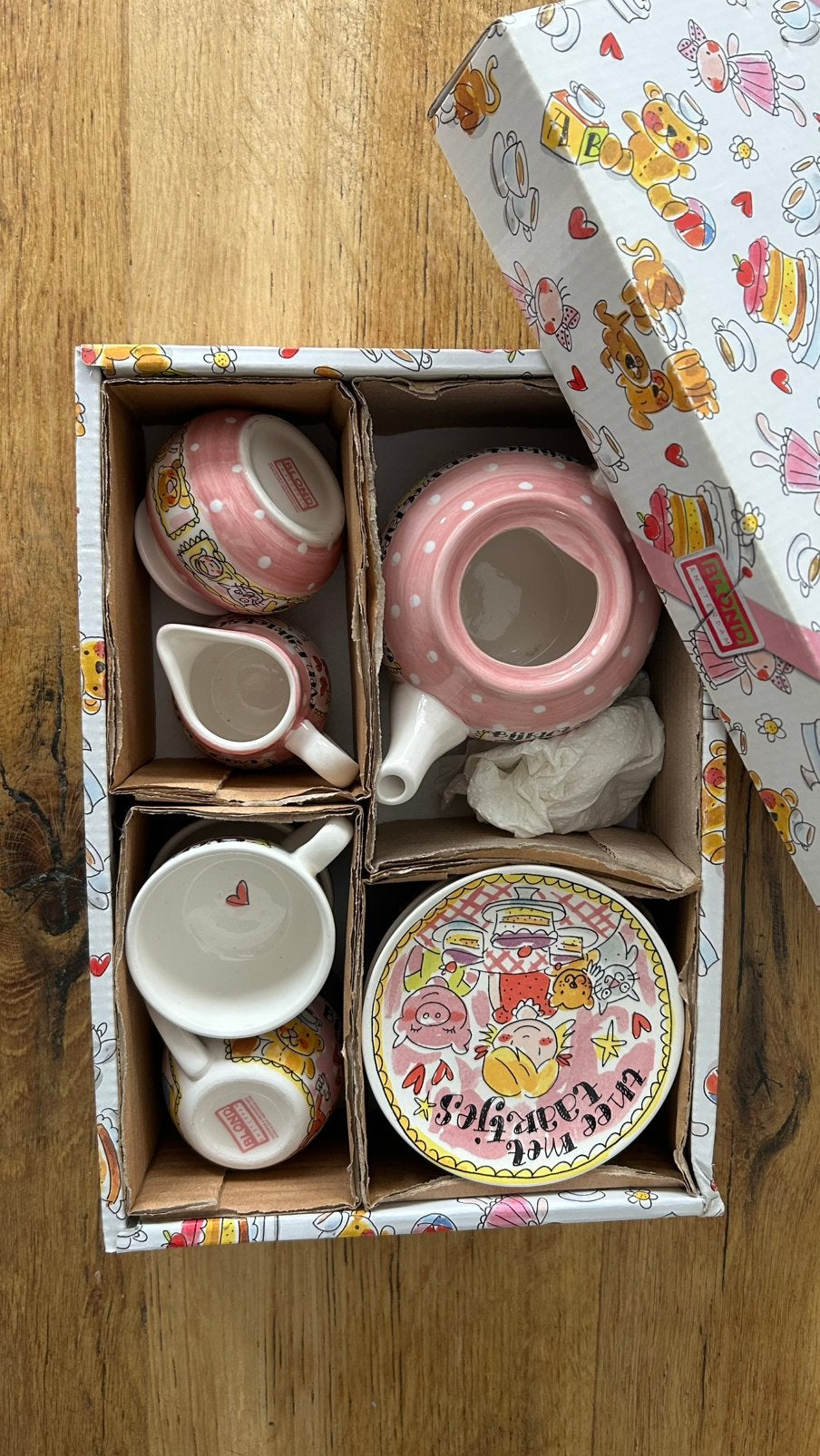Blond Amsterdam Kinderservies 11-delig (DE) NIEUW IN DOOS, Ophalen