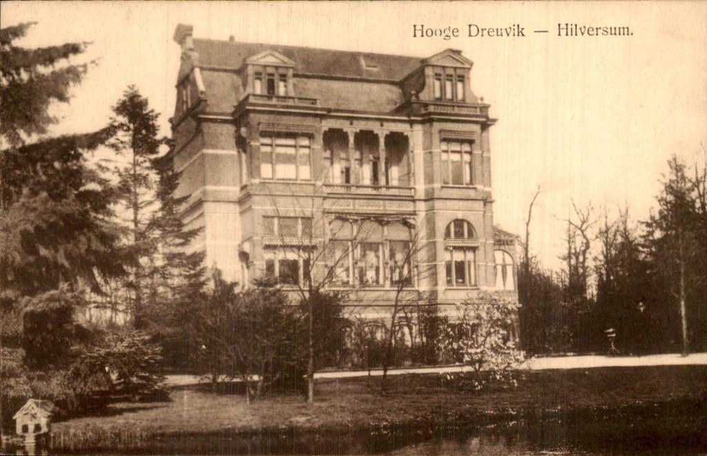 Hilversum - Hooge Dreuvik - Villa, Verzamelen, Ansichtkaarten | Nederland, Ongelopen, Noord-Holland, Voor 1920, Ophalen of Verzenden