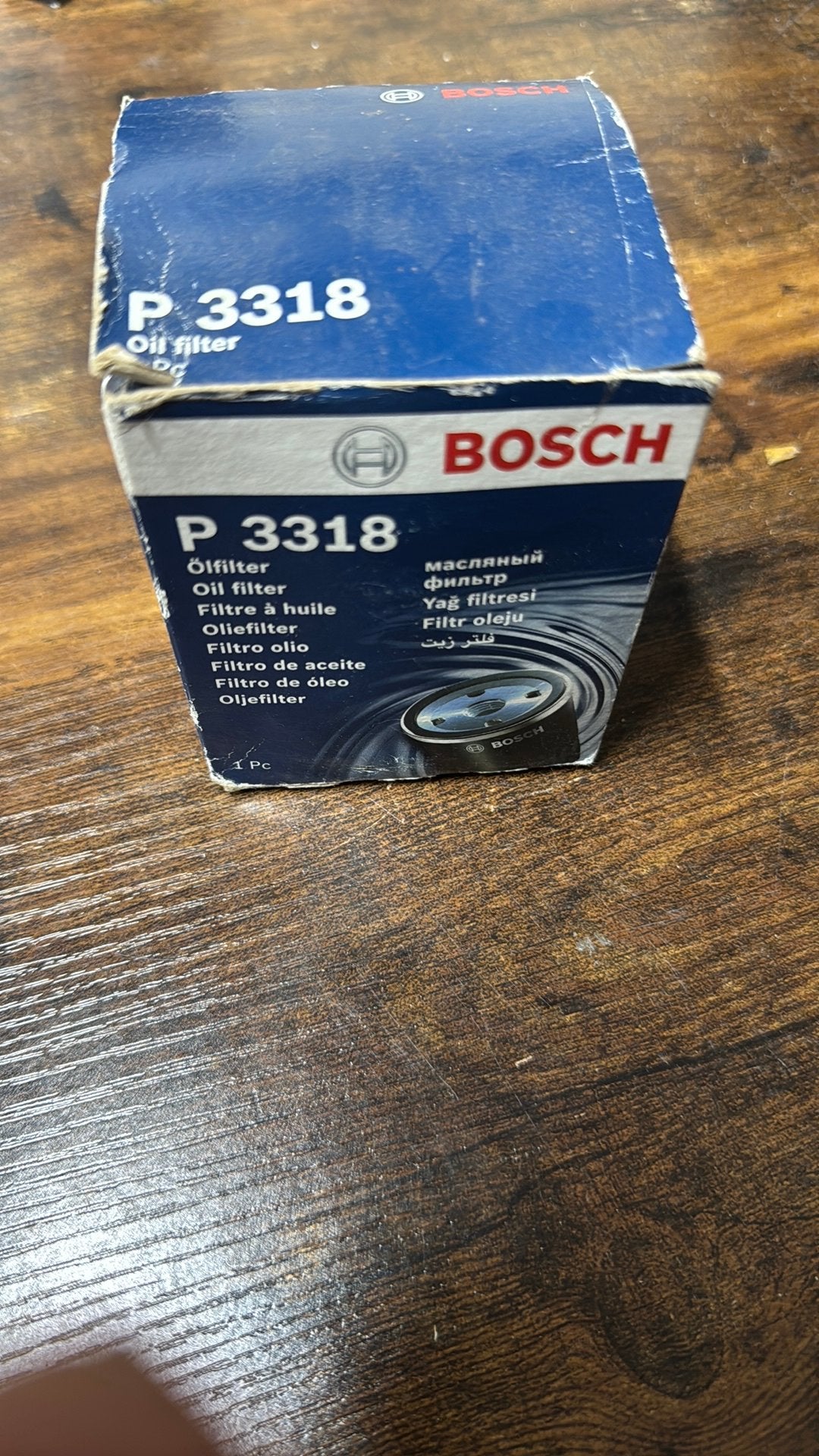 Bosch Oliefilter P 3318 - Nieuw in doos, Ophalen of Verzenden, Nieuw, Universele onderdelen