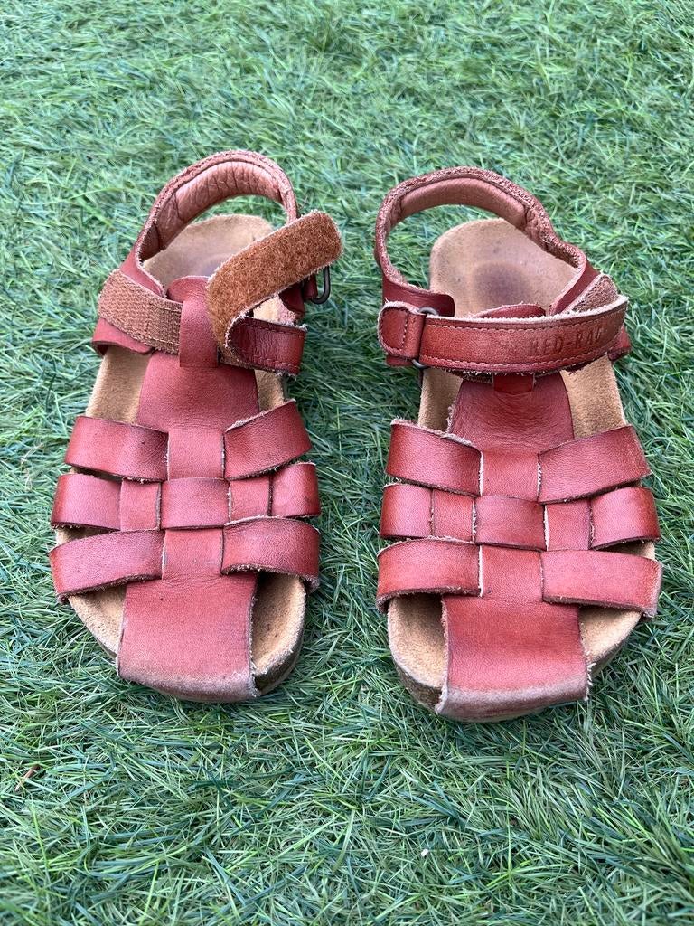 Jongens sandalen / sandaaltjes cognac van Red Rag mt 30, Overige typen, Ophalen of Verzenden, Zo goed als nieuw, Jongen