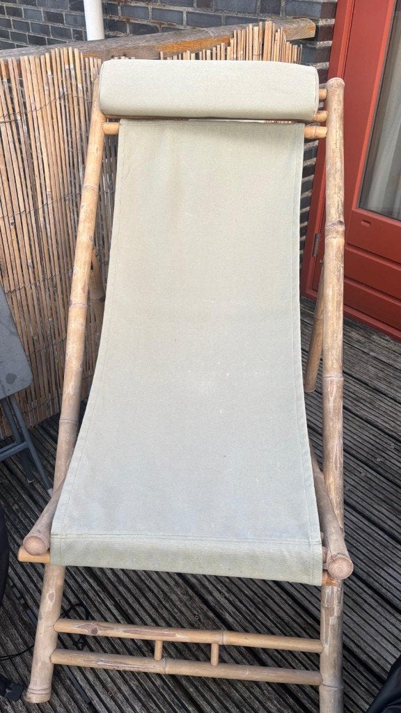 Bamboe ligbed, Ophalen, Gebruikt, Overige materialen, Inklapbaar