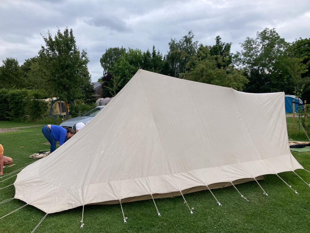 Randstad Bunzing pyramide tent - 4 persoons, compleet, Ophalen, Gebruikt, Tot en met 4