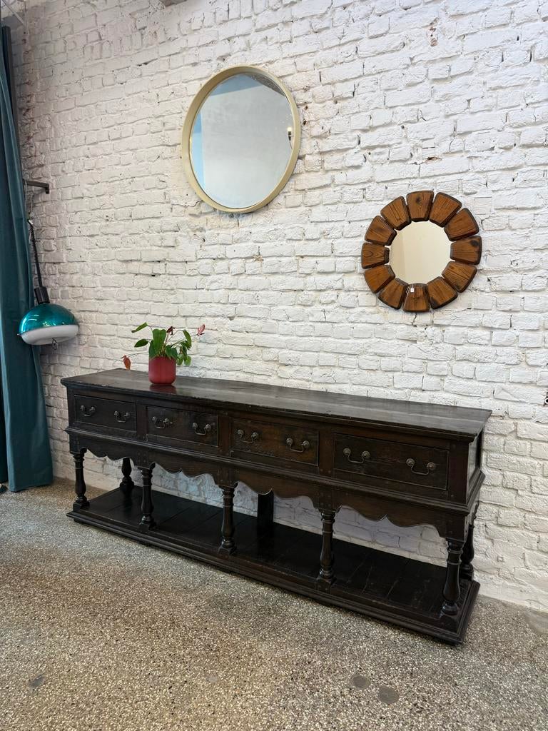 Brutalistisch dressoir met Wabi Sabi uitstraling, Ophalen of Verzenden