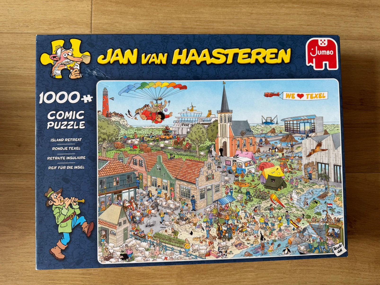 Van Haasteren 1000 stukjes Texel, Hobby en Vrije tijd, Denksport en Puzzels, Ophalen of Verzenden, 500 t/m 1500 stukjes, Zo goed als nieuw