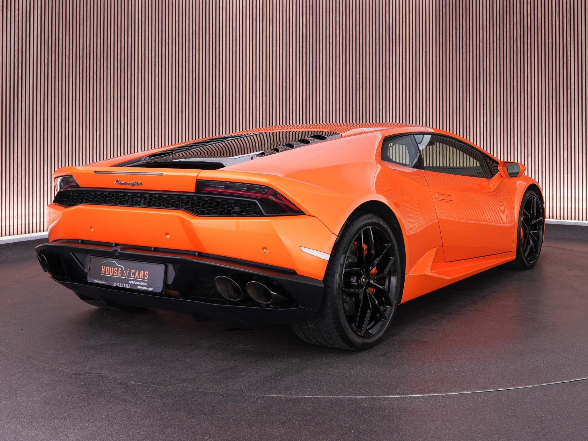 Lamborghini Huracán LP610-4 5.2 610pk V10 |Arancio Borealis, Auto's, Automaat, Stof, 1507 kg, Bedrijf