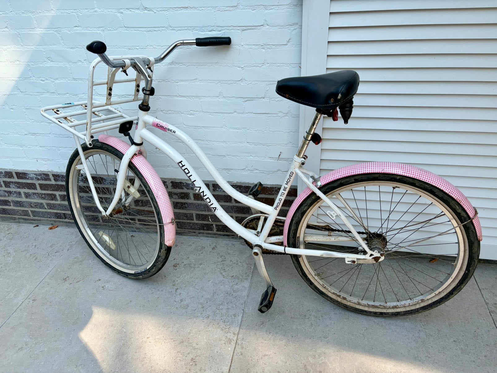 Degelijke meisjes fiets Hollandia, Ophalen, Gebruikt, Terugtraprem, 20 inch