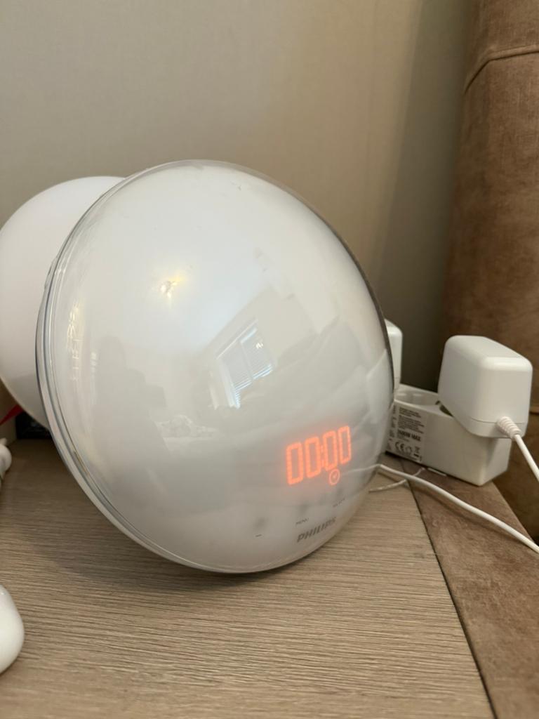 Philips wake up light, Witgoed en Apparatuur, Wekkers, Zo goed als nieuw, Ophalen of Verzenden