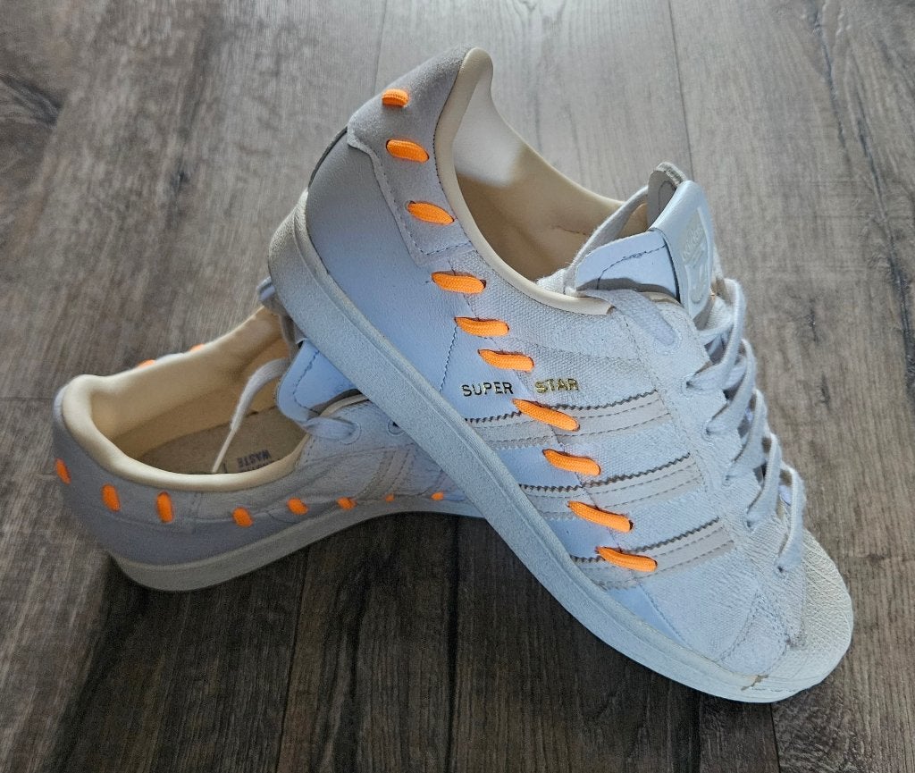 Adidas Super Star 38 2/3 US7 zgan All Star, Ophalen, Adidas, Wit, Sneakers of Gympen