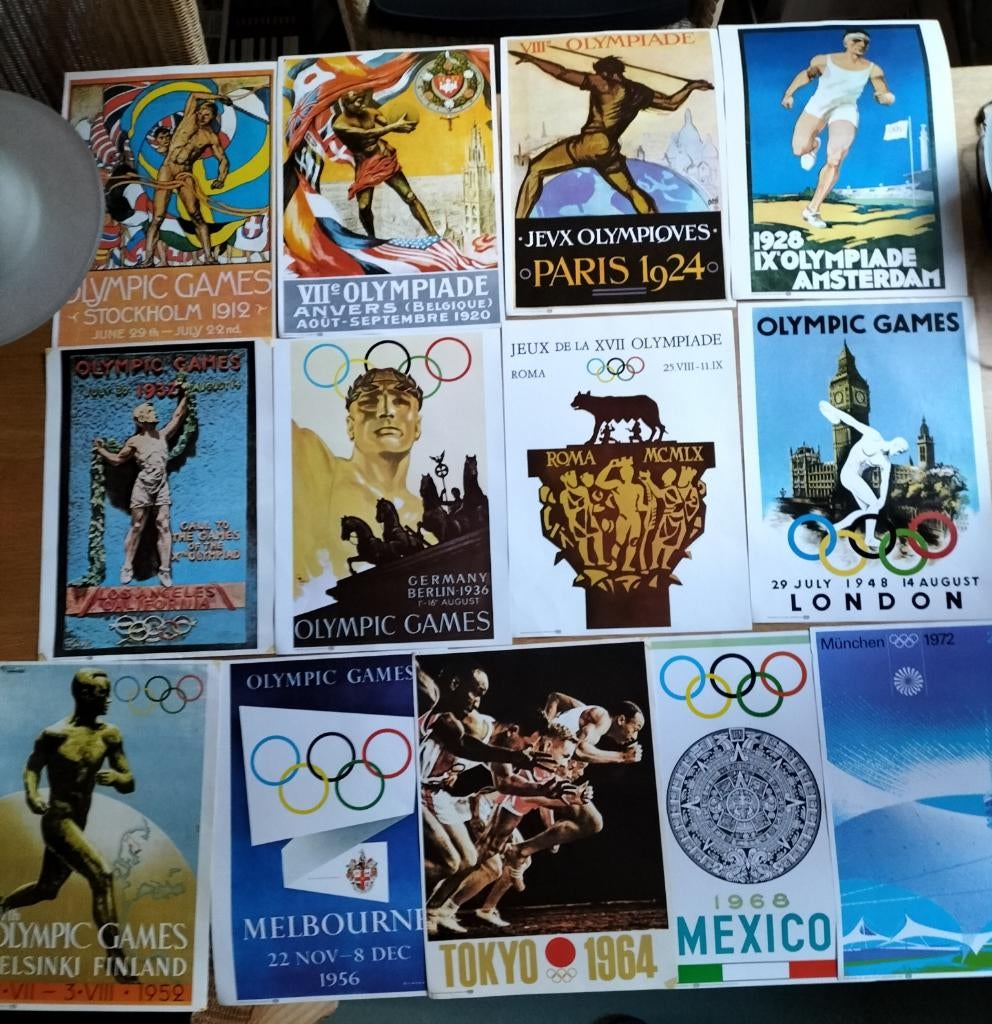 Olympic Games Posters, Verzamelen, Posters, Ophalen of Verzenden, Gebruikt, A1 t/m A3, Film en Tv
