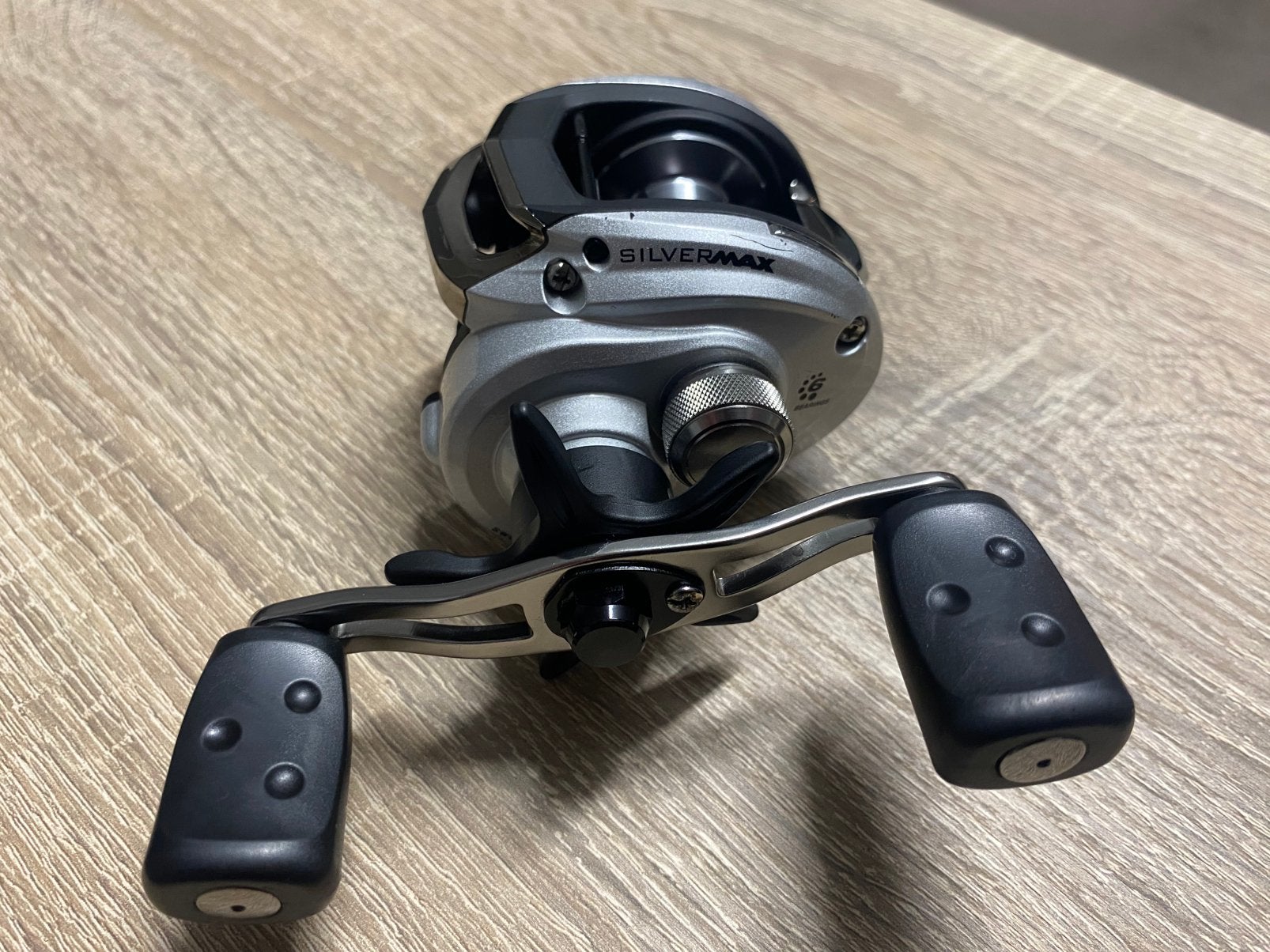 Abu Garcia Silver Max SMAX3-L baitcaster reel, Watersport en Boten, Hengelsport | Roofvissen, Ophalen of Verzenden, Gebruikt, Molen