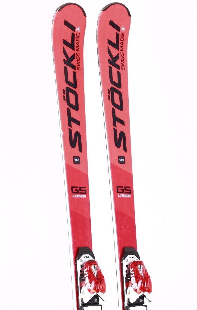 180 cm ski's STOCKLI LASER GS 2023, red, woodcore, Overige merken, 160 tot 180 cm, Gebruikt, Verzenden
