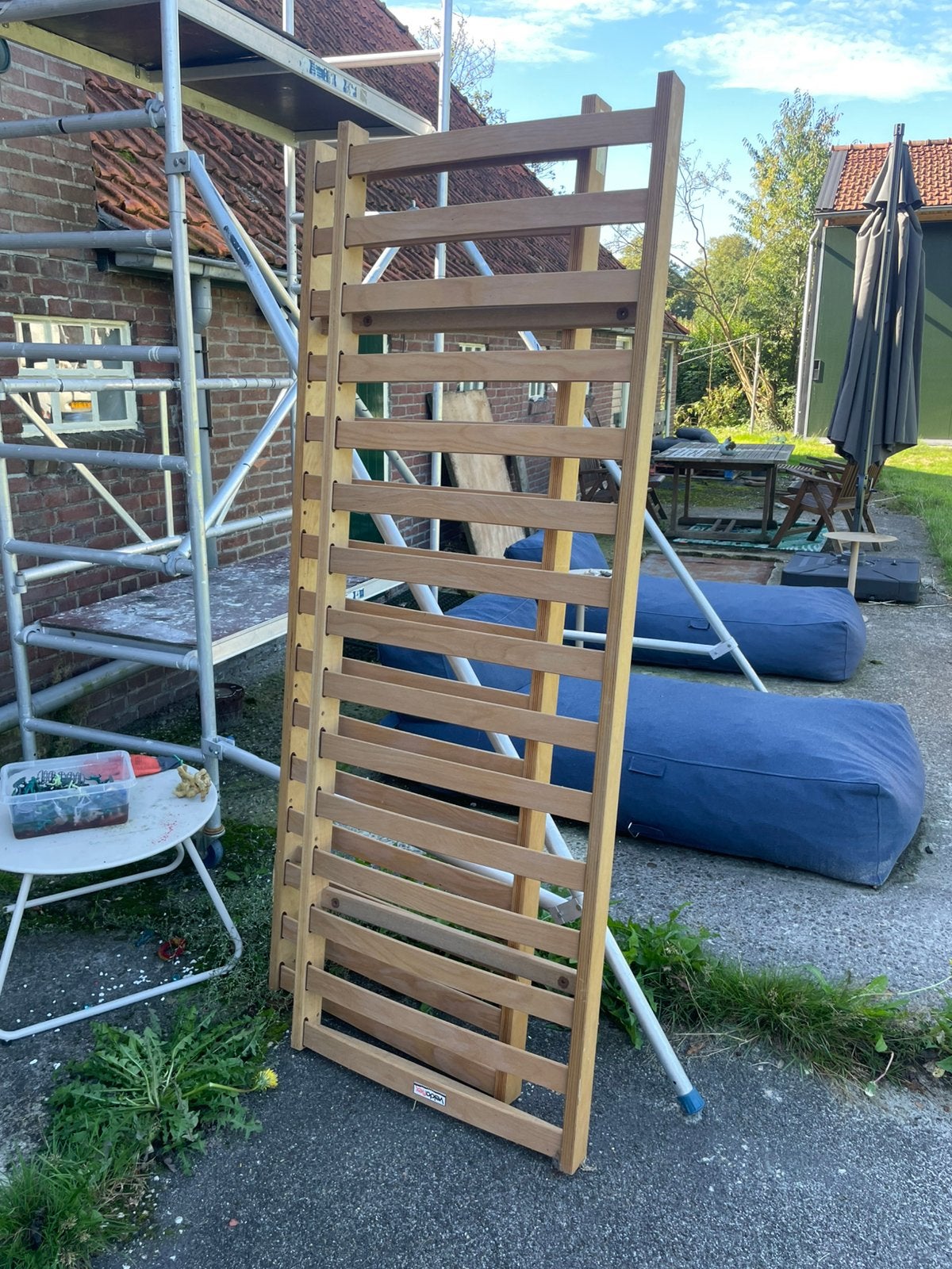 Twee lattenbodems 70x195, Ophalen, Gebruikt, Bedbodem, Overige maten