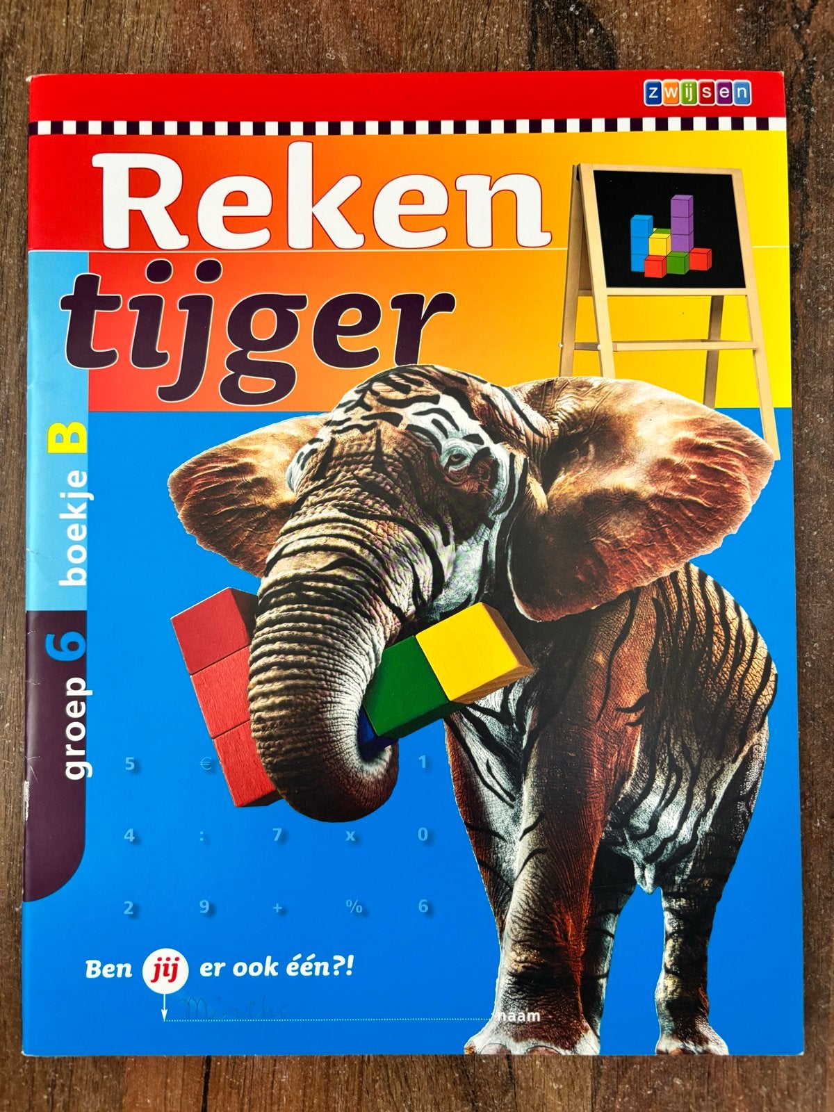 Rekentijger groep 6 boekje B - Zwijsen, Ophalen of Verzenden, Zo goed als nieuw, Overige niveaus, Wiskunde A
