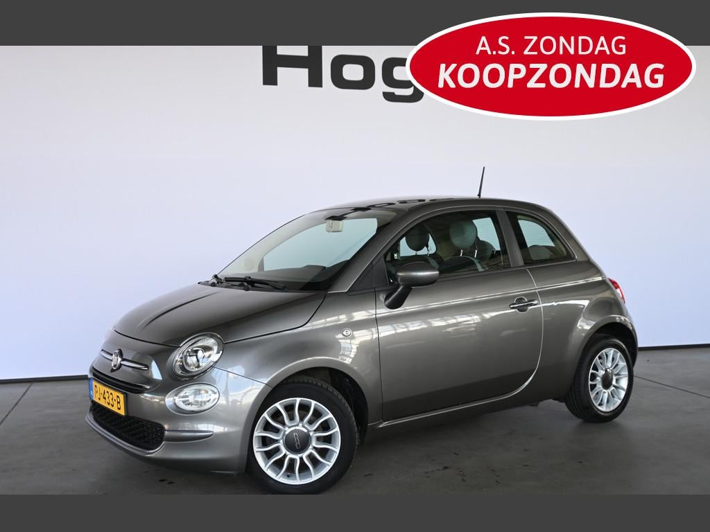 Fiat 500 0.9 TwinAir Turbo Popstar NAP! Airco Lichtmetaal Ri, Voorwielaandrijving, Stof, Gebruikt, Met garantie (alle)