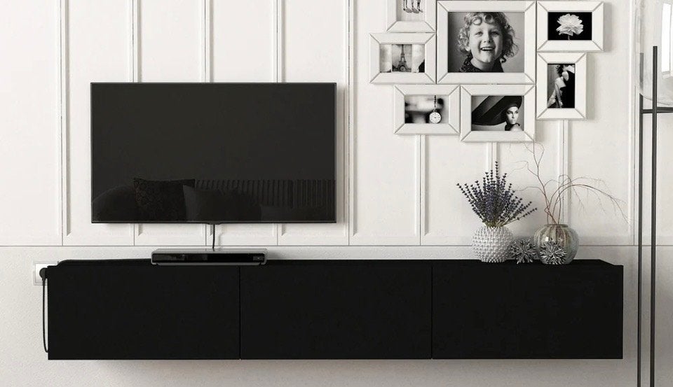 Tv-meubel zwevend 180x31x29,5 cm, Ophalen, 150 tot 200 cm, Zo goed als nieuw, Minder dan 100 cm