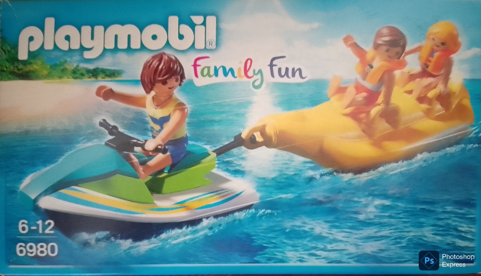 Family Fun Jetski Met Bananenboot 6980, Ophalen of Verzenden, Gebruikt, Complete set