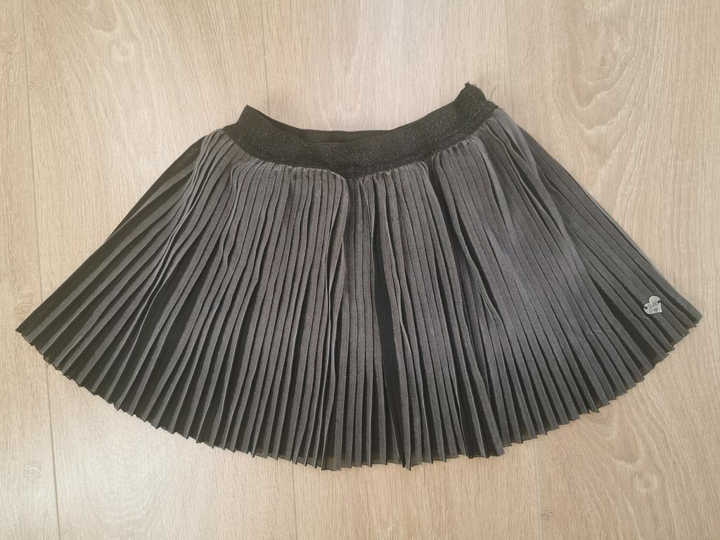 Shoeby Jill plissé rok grijs maat 98/104, Ophalen of Verzenden, Gebruikt, Meisje, Jurk of Rok