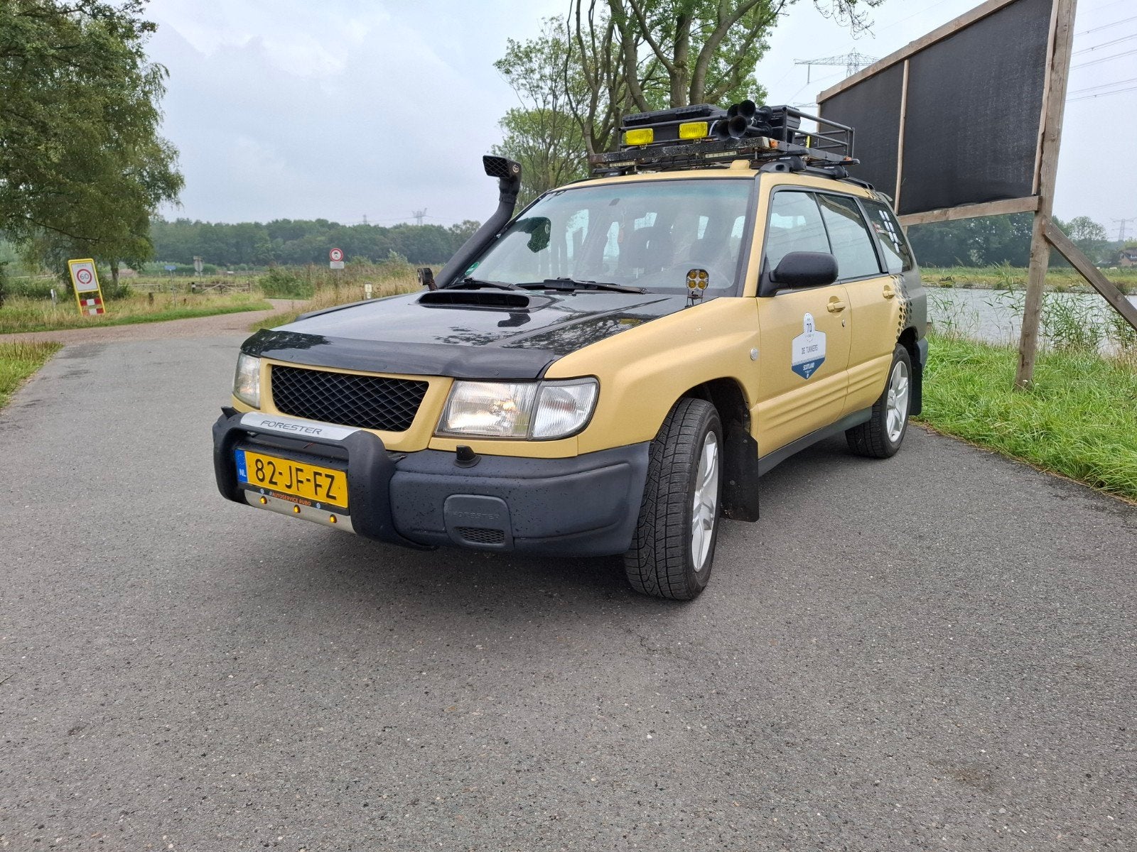 Subaru Forester 2.0 AUT 2002 Geel carbagerun/barrelrun, 125 pk, 4 cilinders, Forester, Vierwielaandrijving