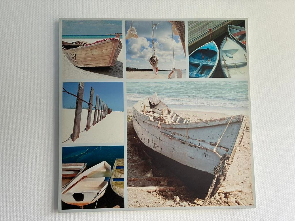Canvas poster, Ophalen of Verzenden, Zo goed als nieuw, Kaart, Foto of Prent