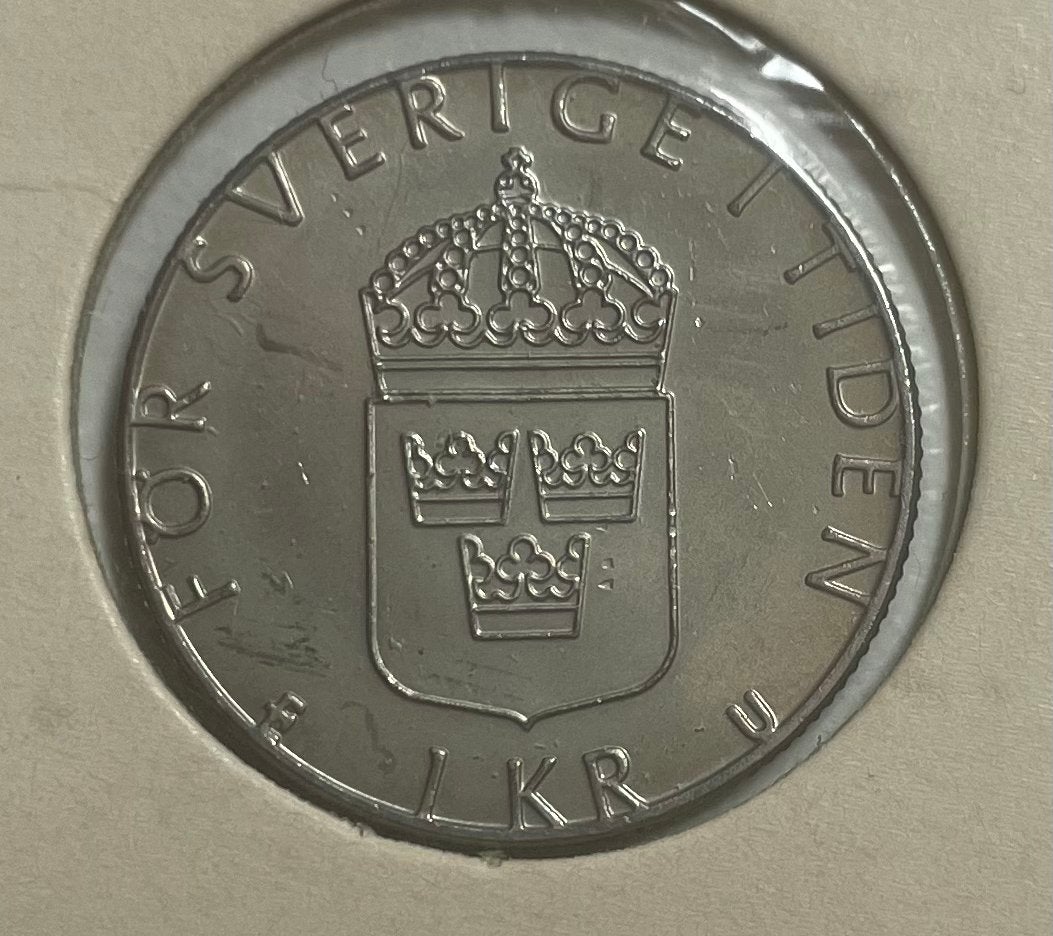 1 kroon Zweden 1983, Ophalen of Verzenden