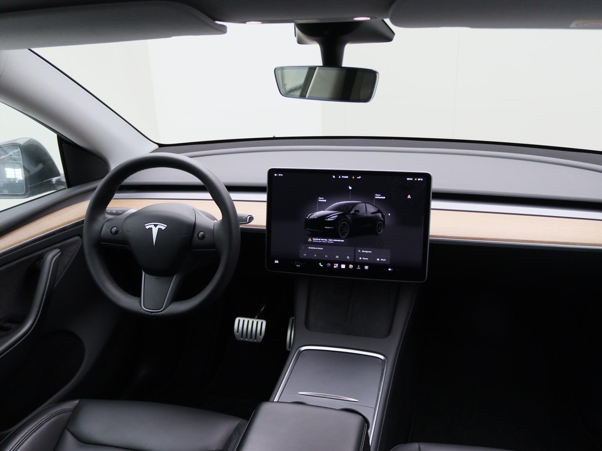 Tesla Model Y Performance 534pk AWD [ FSD+TREKHAAK+21 INCH+W, Auto's, Dealer onderhouden, Gebruikt, Zwart, 1972 kg