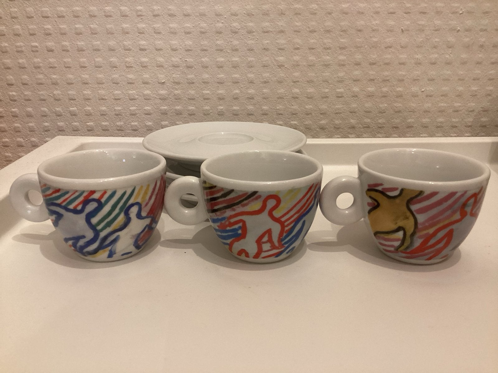 Illy Collection 1997, Sandro Chia, Gebruikt, Ophalen of Verzenden, Kop(pen) en/of Schotel(s), Porselein