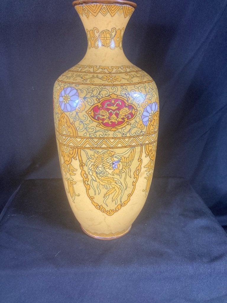 Japans cloisonne emaille vaas Meiji periode (1867 – 1912), Antiek en Kunst, Ophalen of Verzenden