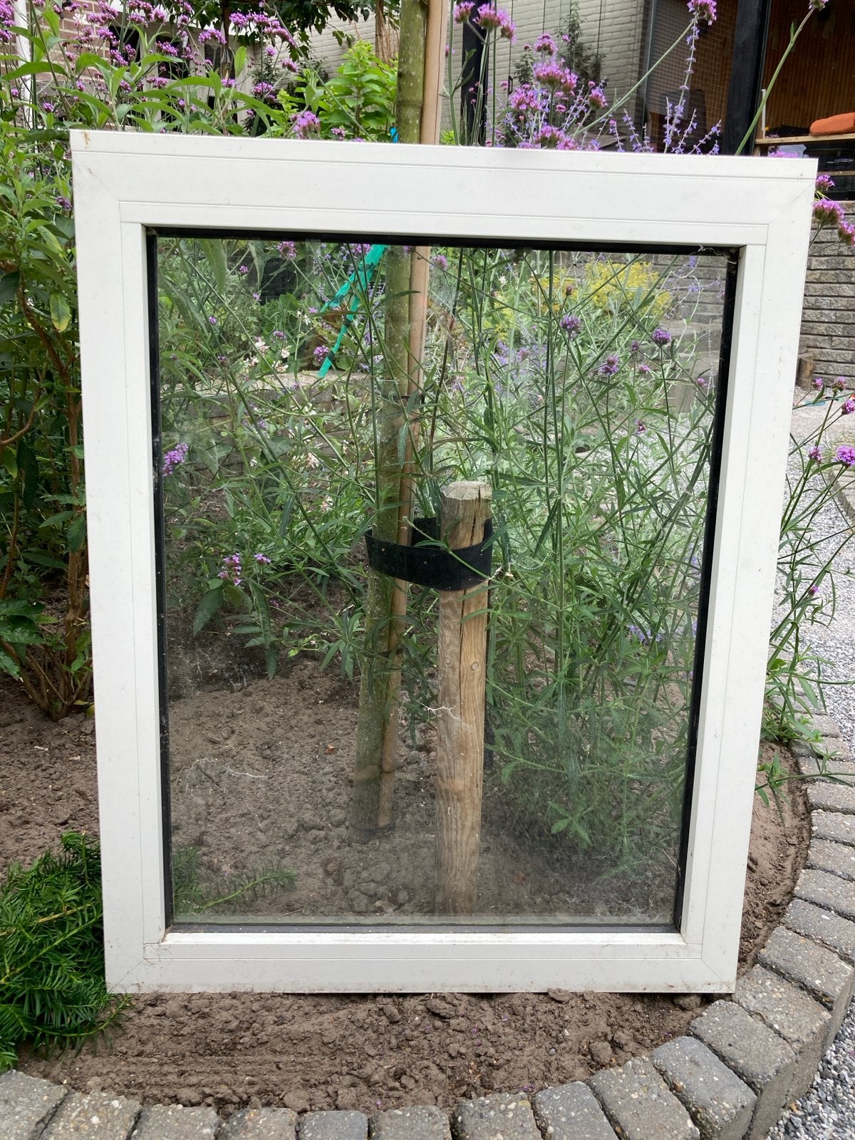 Gebruikt gevelraam aluminium. (3 stuks), Ophalen, Gevelraam of Ruit, Gebruikt, Minder dan 80 cm