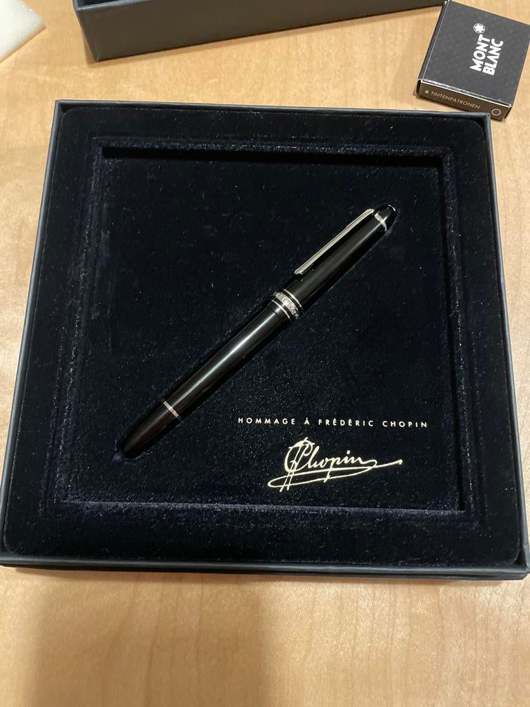 Montblanc Chopin Vulpen - Compleet met CD en Doos, Verzamelen, Met doosje, Ophalen of Verzenden, Zo goed als nieuw, Vulpen