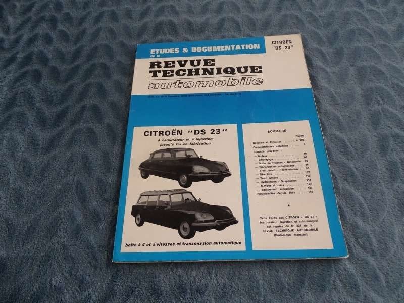 Citroen DS-23 Revue Technique - Werkplaatshandboek, Verzenden, Gelezen, Citroën