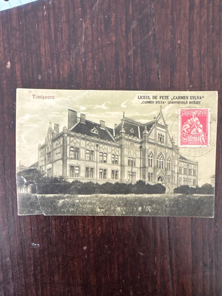 Oude Ansichtkaart Timișoara, Roemenië - Carmen Sylva, Verzamelen, Ophalen of Verzenden, Voor 1920, Gelopen, Overig Europa