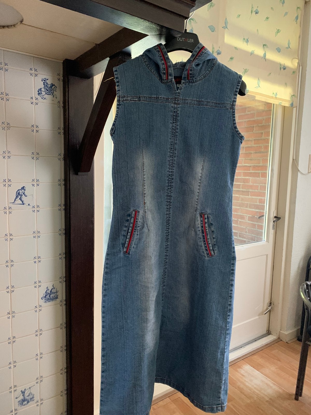 Jeans jurk, Kleding | Dames, Jurken, Maat 38/40 (M), Blauw, Ophalen of Verzenden, Zo goed als nieuw