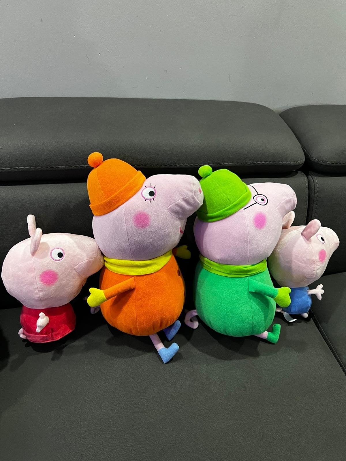 Peppa Pig Familie Knuffels - 3 stuks, Gebruikt, Overige typen, Ophalen of Verzenden, Peppa Pig