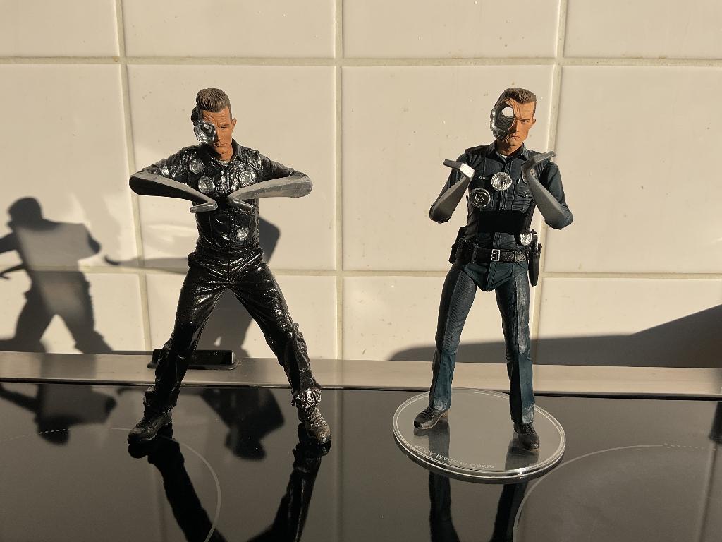 Terminator 2 Series 3 T-1000 Pescadero Hospital 2 modellen, Ophalen of Verzenden, Zo goed als nieuw, Film, Actiefiguur of Pop