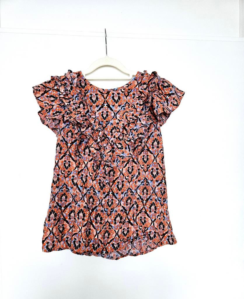 top print Cotton Club, Kleding | Dames, Tops, Oranje, Ophalen of Verzenden, Zo goed als nieuw, Korte mouw