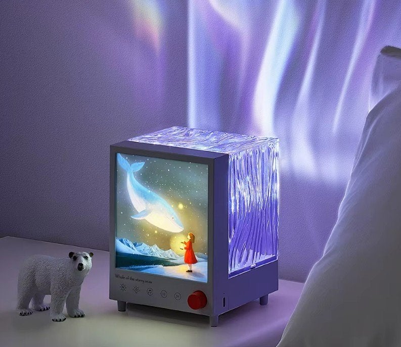 Aurora Box projector nachtlamp white noise bluetooth speaker, Ophalen of Verzenden, Nieuw, Lamp