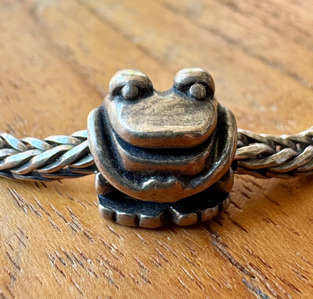 Trollbeads Retired Kikker NIEUW, Verzenden, Nieuw, Zilver, Trollbeads