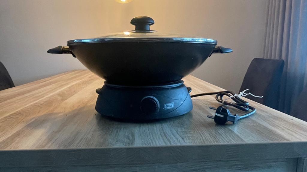 Elektronische wok, Witgoed en Apparatuur, Gebruikt, Minder dan 85 cm, 3 kookzones of minder, Ophalen of Verzenden