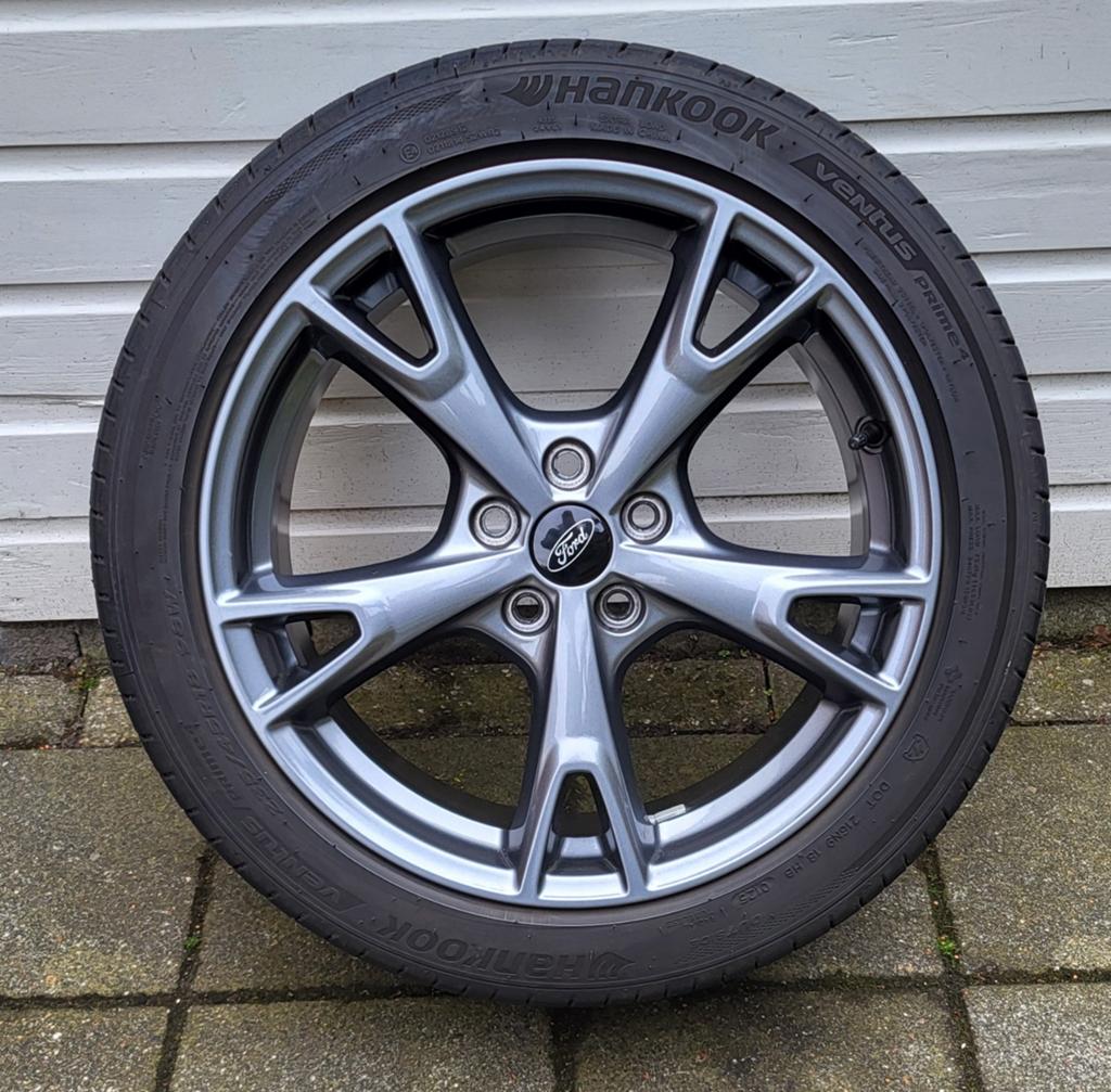 Velgen met zomerbanden Ford Mondeo, Auto-onderdelen, Banden en Velgen, Ophalen, 18 inch, Gebruikt, Banden en Velgen