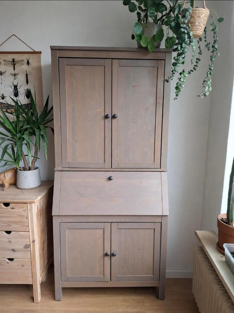 IKEA HEMNES secretaire - veel opbergruimte, Huis en Inrichting, Ophalen, Gebruikt, Ikea secretaire opbergen thuiswerkplek hemnes