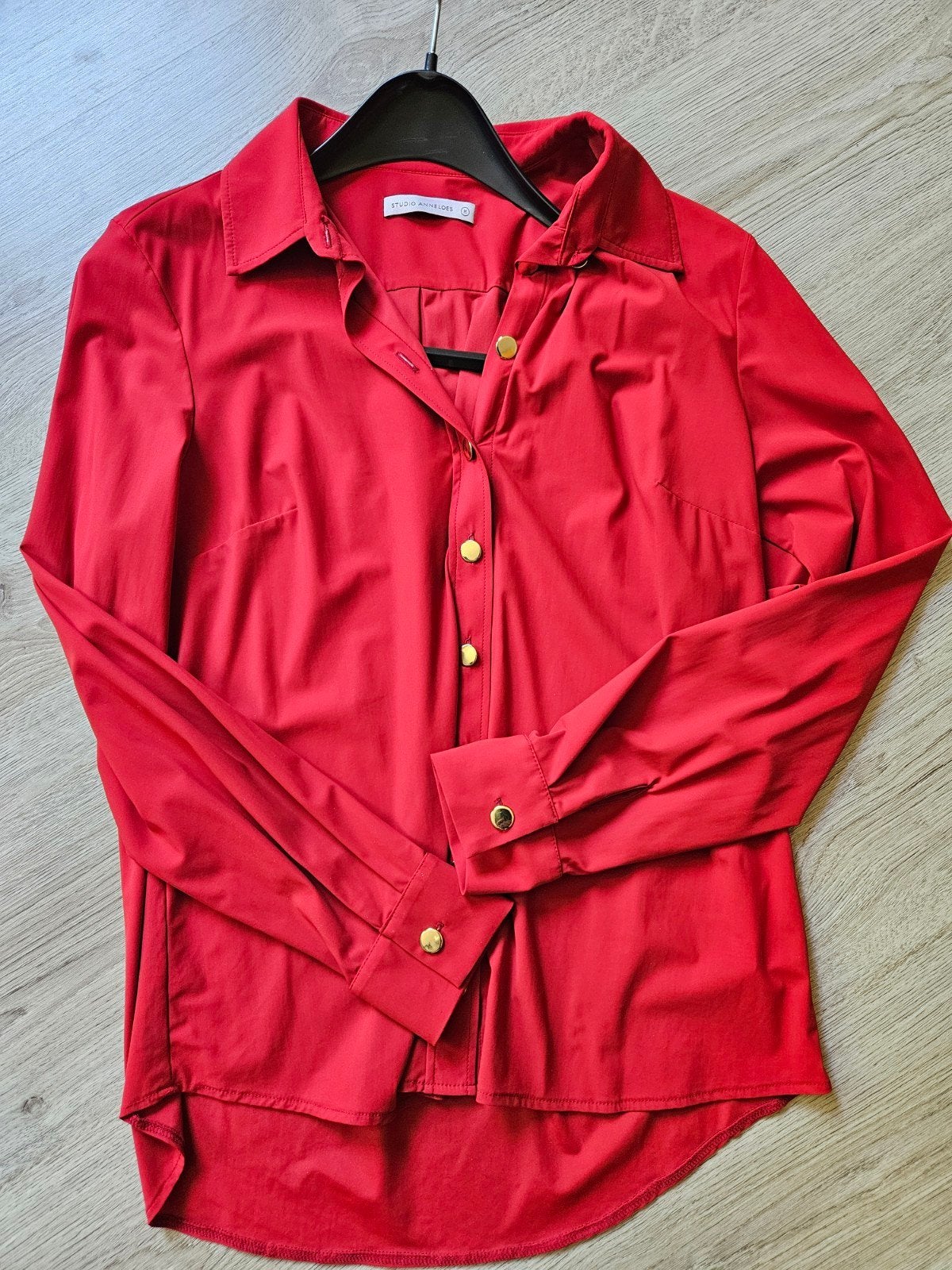 zgan travel blouse Studio Anneloes rood, Maat 38/40 (M), Studio Anneloes, Ophalen of Verzenden, Zo goed als nieuw