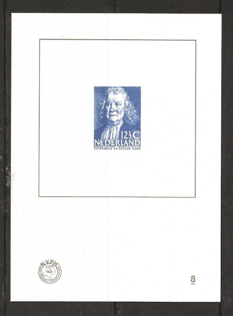 Blauwdruk nummer BD8 postfris, Postzegels en Munten, Ophalen of Verzenden, Postfris