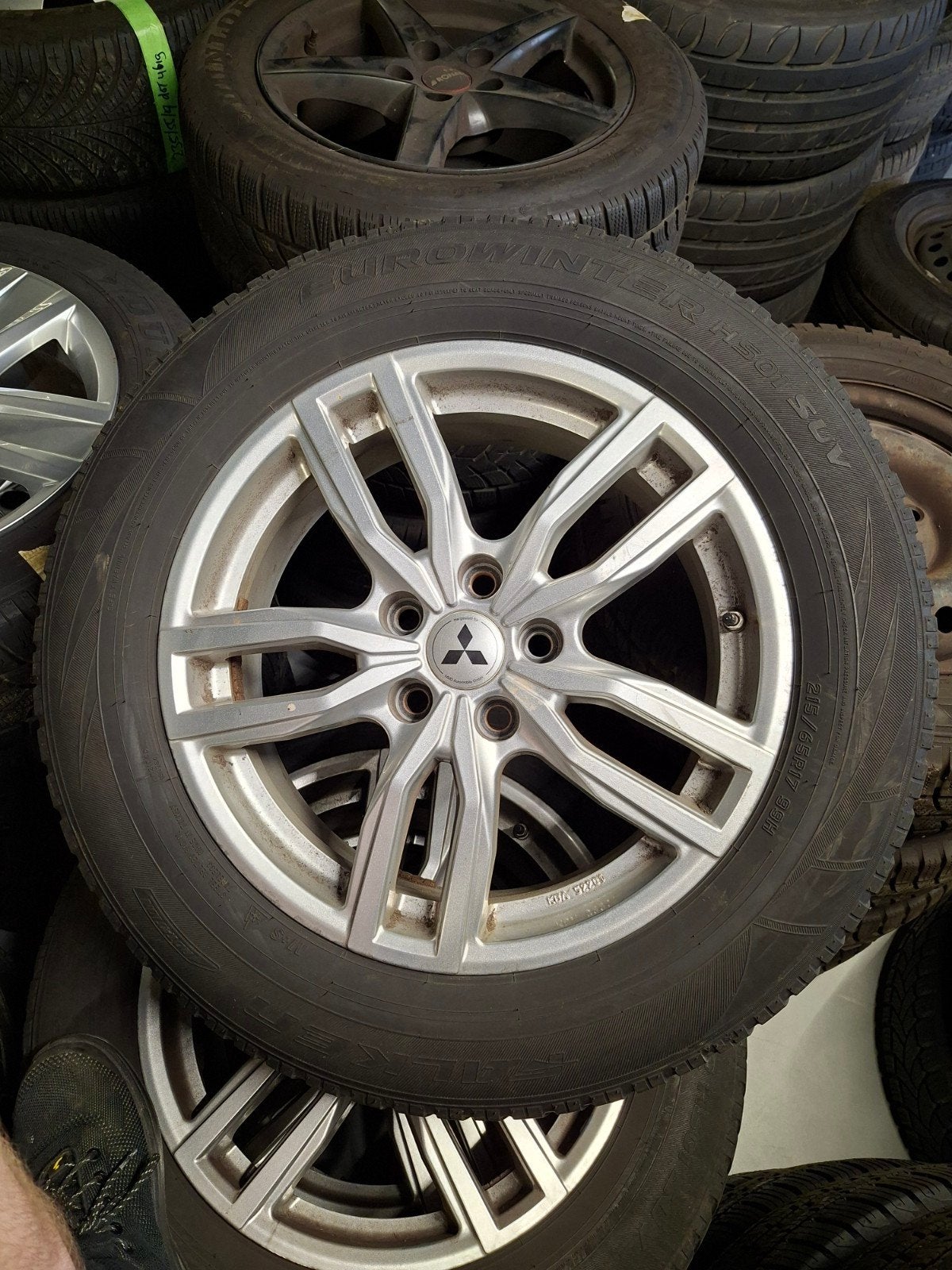 17 inch Mitsubishi SUV LM velgen winterset, Ophalen, Velg(en), 17 inch, Winterbanden