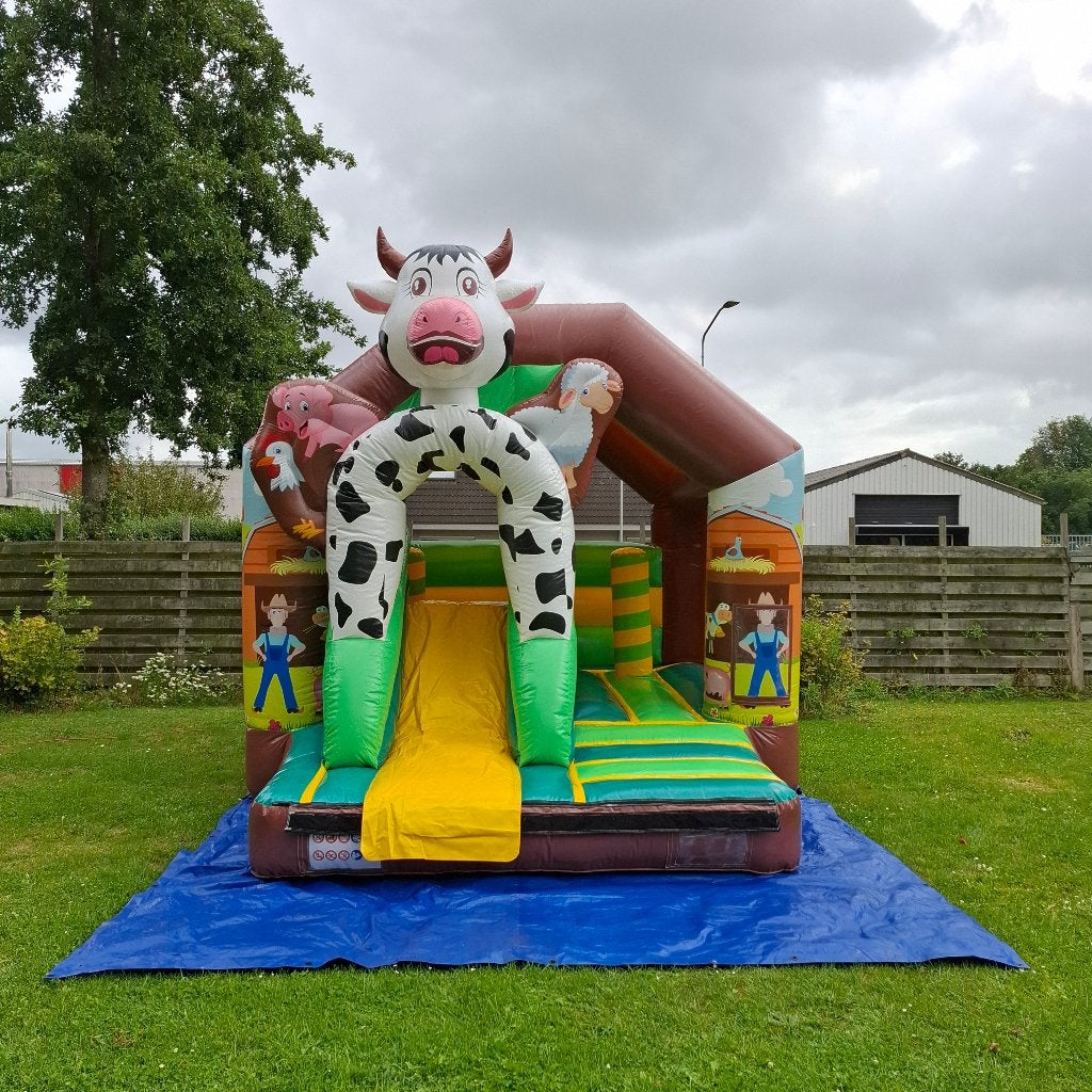 Boerderij springkussen te huur, Ophalen of Verzenden, Zo goed als nieuw, Verjaardag