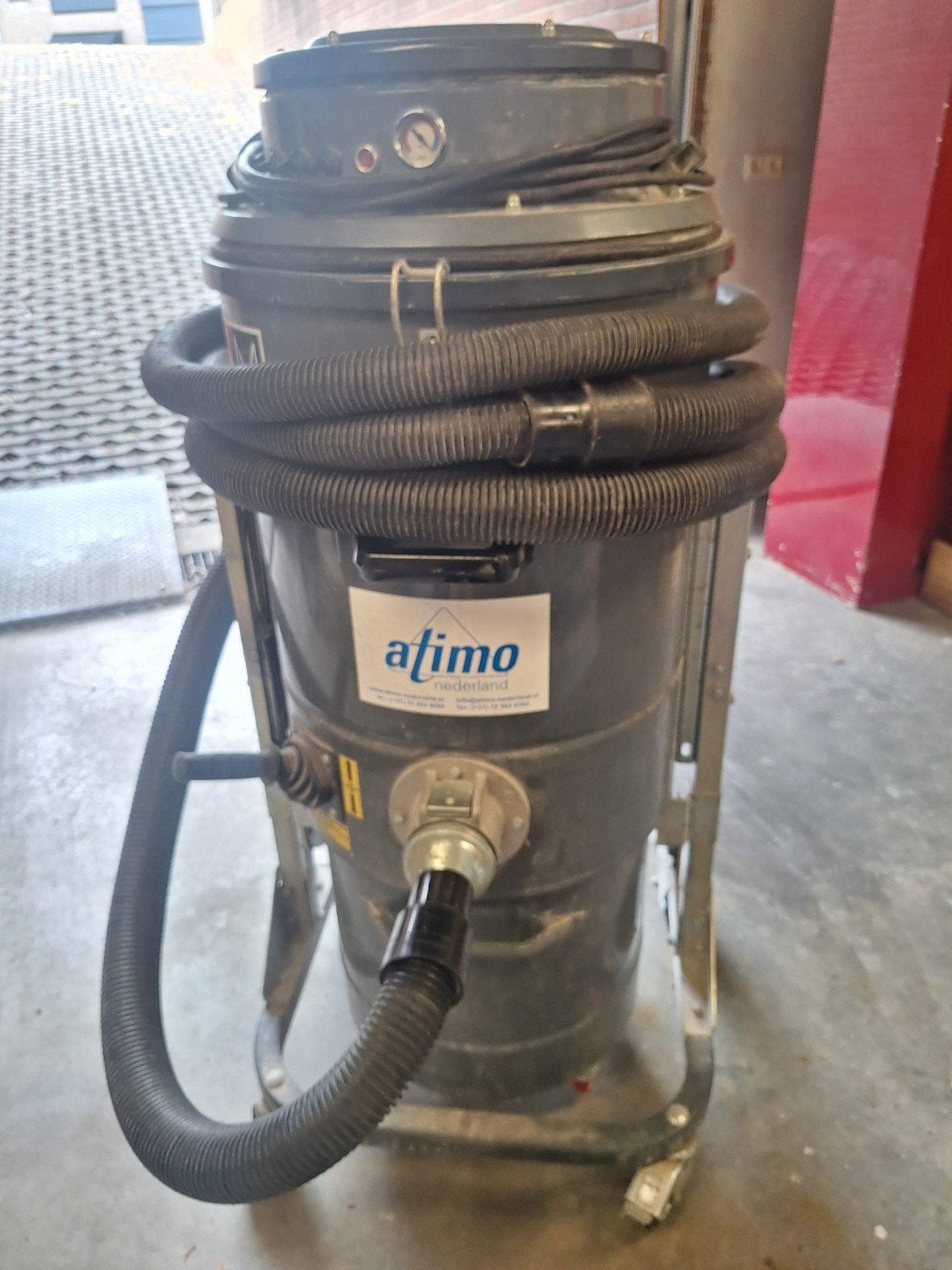 Delfin DM 3 EL industriële bouwstofzuiger 3 motoren, Ophalen, Gebruikt
