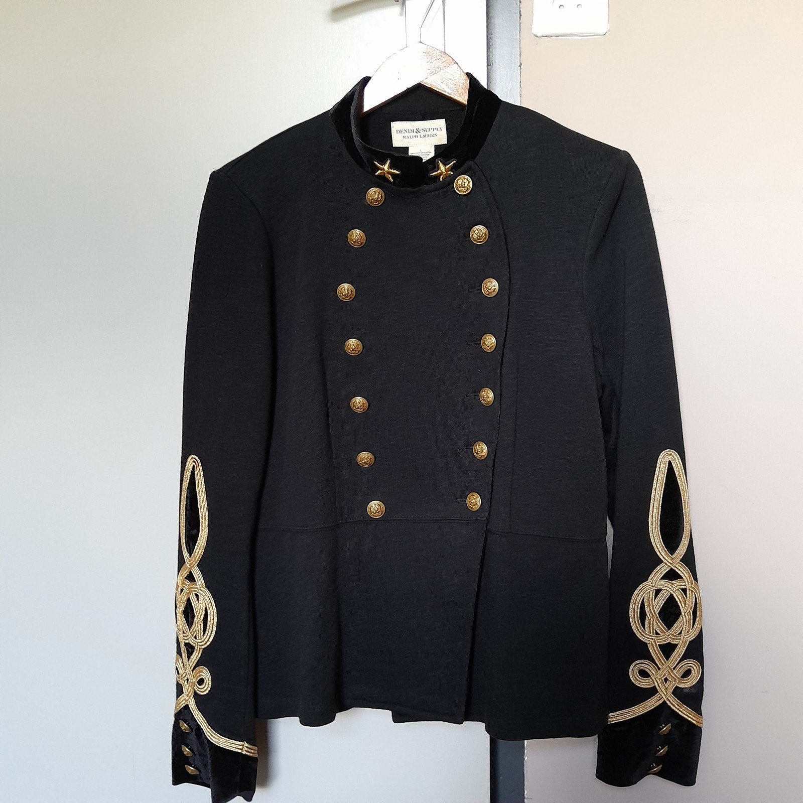 Ralph Lauren Denim & Supply blazer/jasje, Zwart, Maat 42/44 (L), Ophalen of Verzenden, Zo goed als nieuw