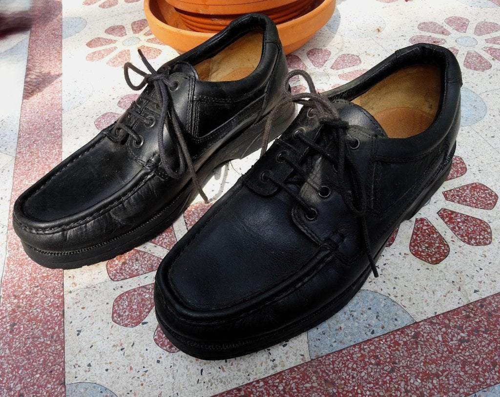 Maat 41 * Zwart lederen Clarks heren veterschoenen, Verzenden, Zwart, Clarks, Zo goed als nieuw