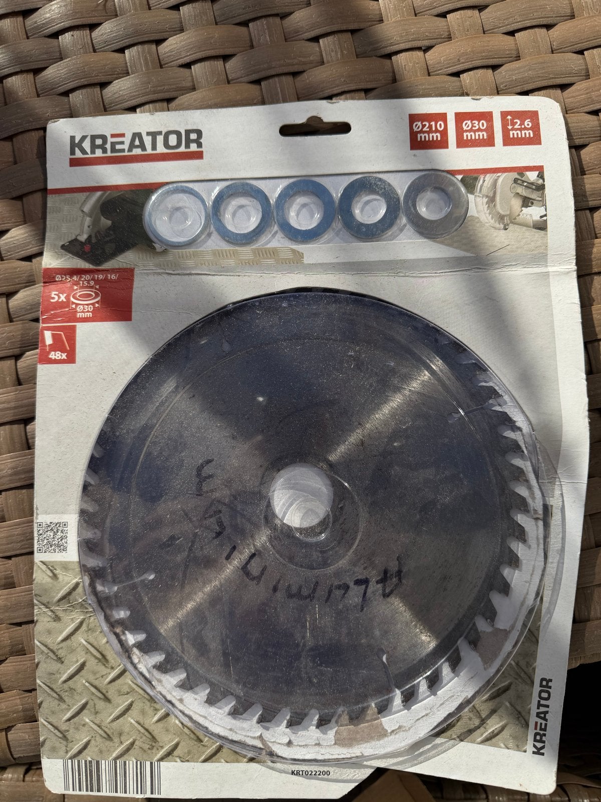 Kreator Cirkelzaagblad 210mm 48 tanden, Ophalen, Nieuw, Cirkelzaag, Minder dan 30 mm