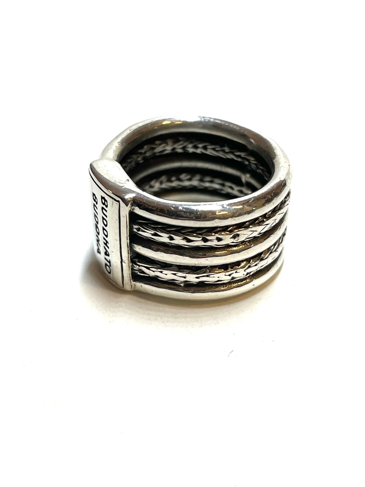 925 zilveren Buddha to Buddha ring, Gebruikt, -, -, Ophalen of Verzenden