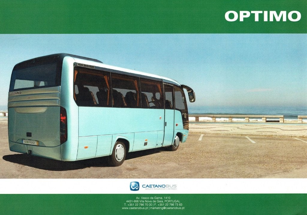 Folder Caetano Optimo (uit Portugal - ca.2011), Verzenden, Gelezen, Overige merken